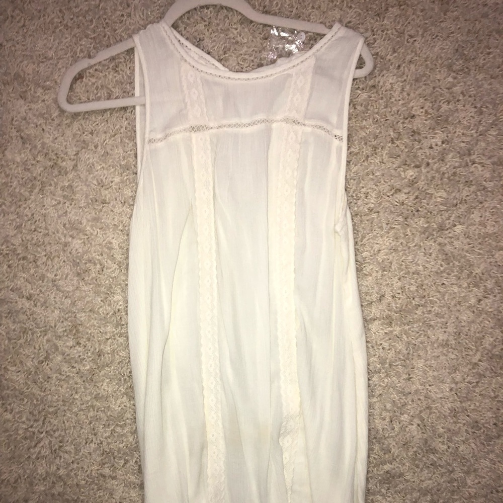 Girls white dress.  Cover up